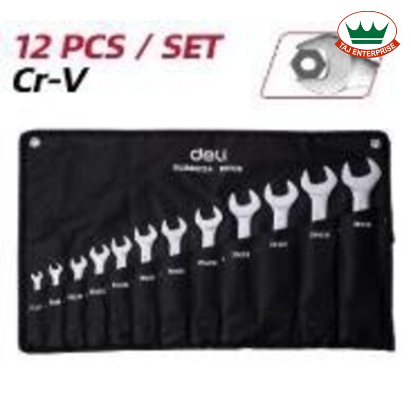 12 Pcs Double Open End Spanner Set