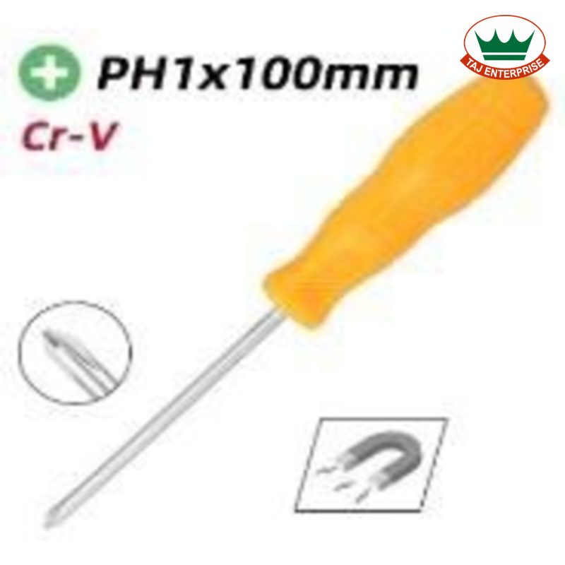 Phillips Screwdriver 5 x 100mm (Cr-V)