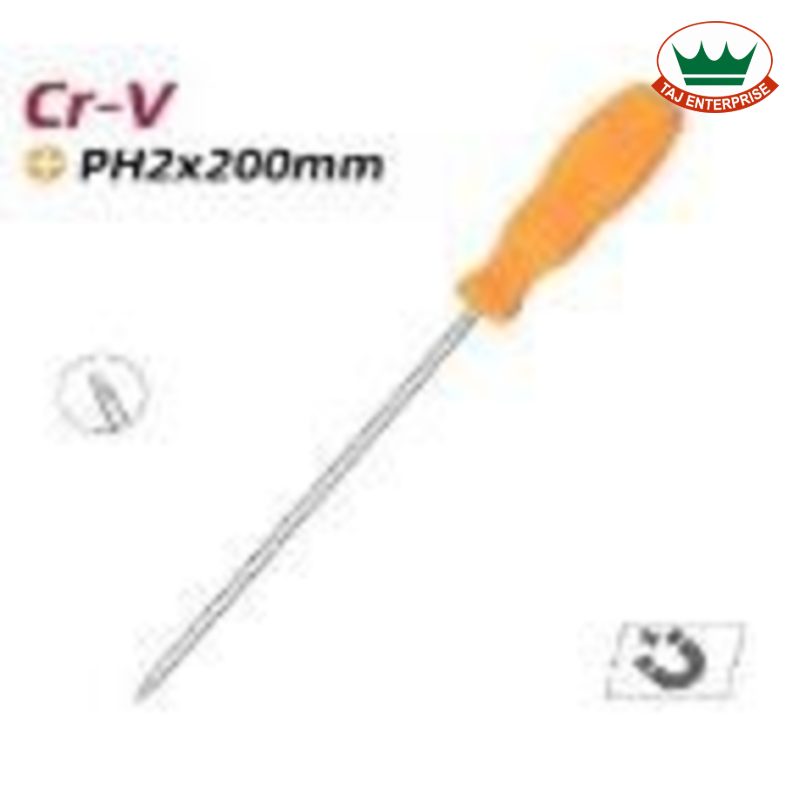 Phillips Screwdriver 6 x 200mm (Cr-V)