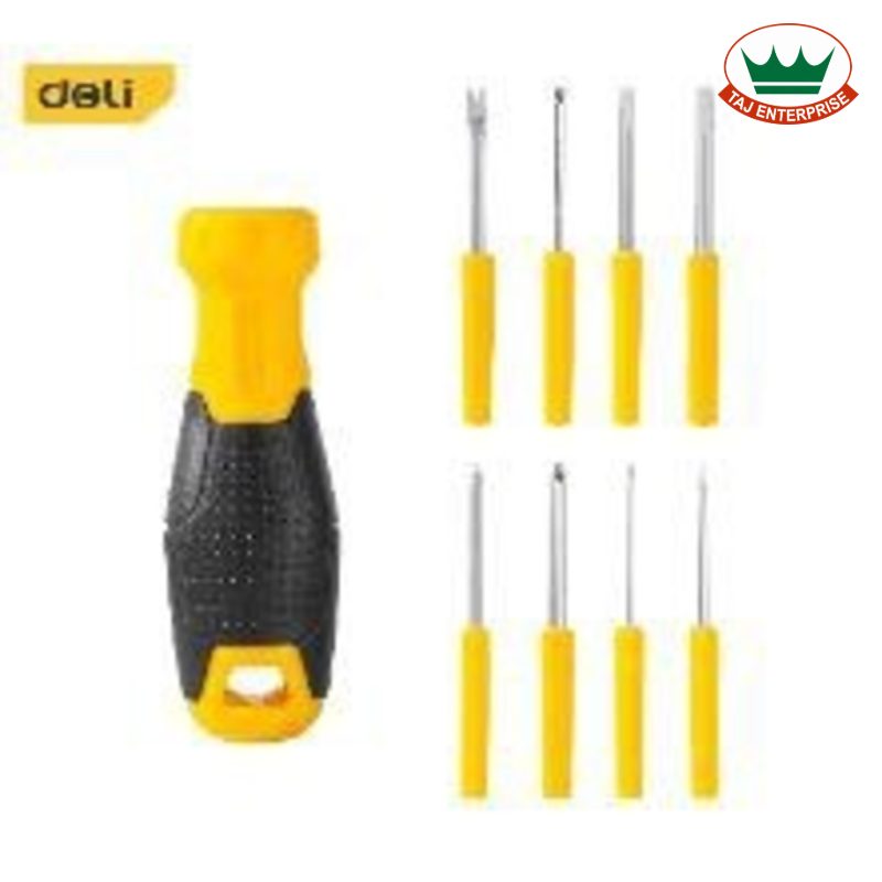 9 Pcs Interchangeable Screwdriver Set