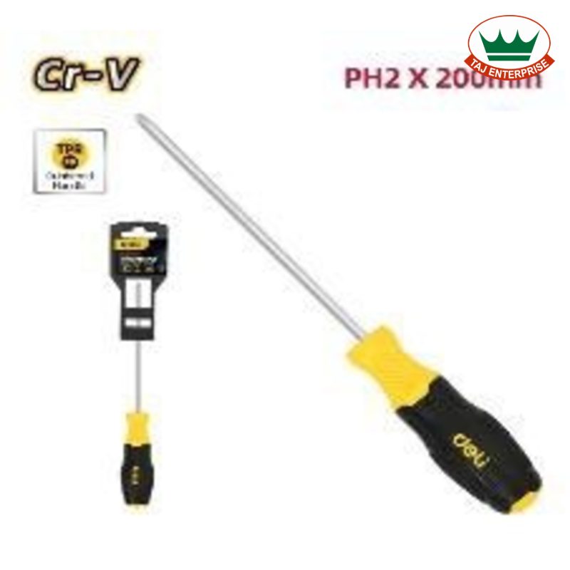 Phillips Screwdriver 6 x 200mm (Cr-V, Magnetic)