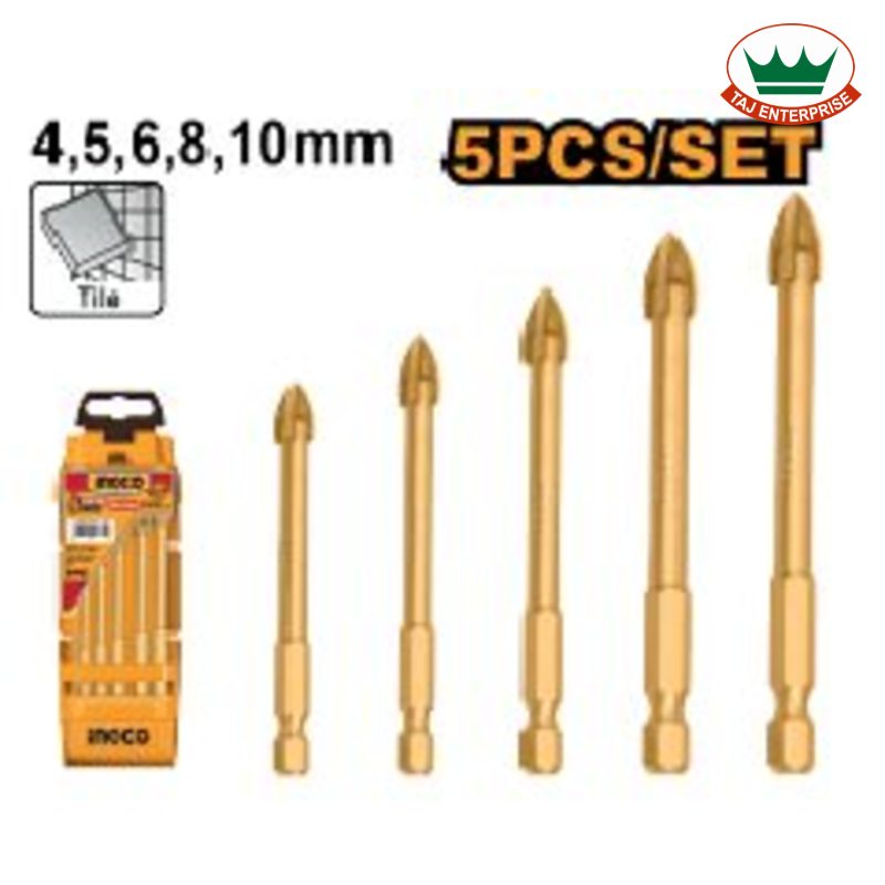 5 Pcs Glass Drill Bits