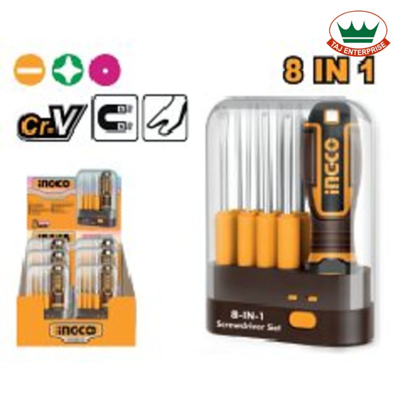 9 Pcs Interchangeable Screwdriver Set