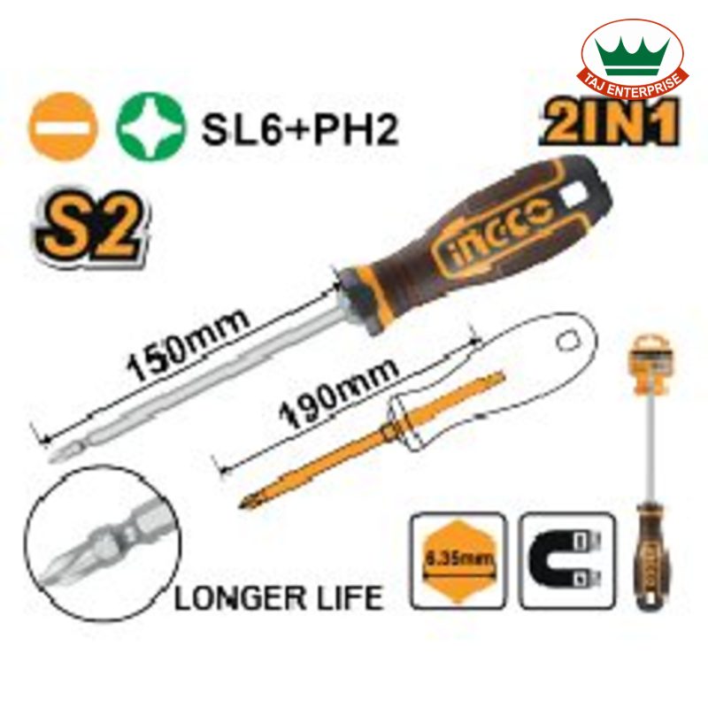 2 In 1 Screwdriver Set (S2, 150mm)