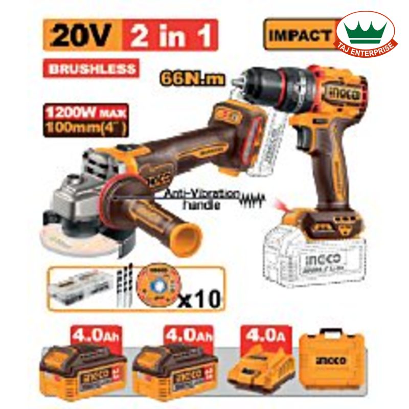2 Pcs Cordless Combo Kit