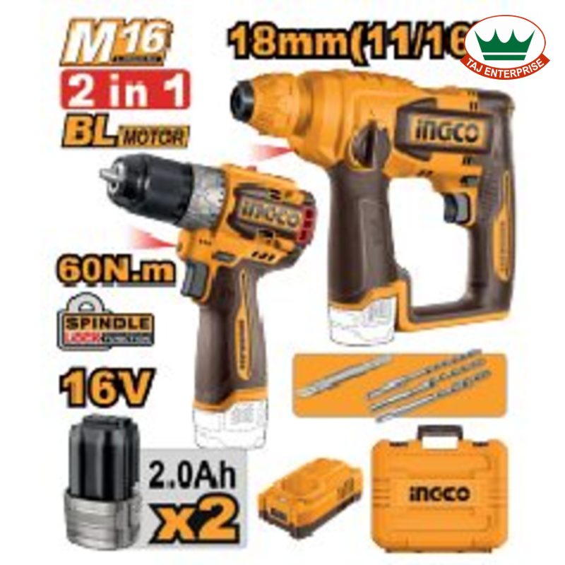 Cordless 2 Pcs Combo Kit 16V