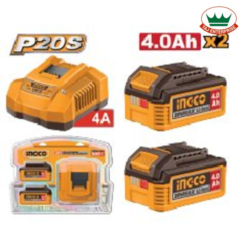 Lithium-Ion Battery and Charger Kit 20V 4.0Ah