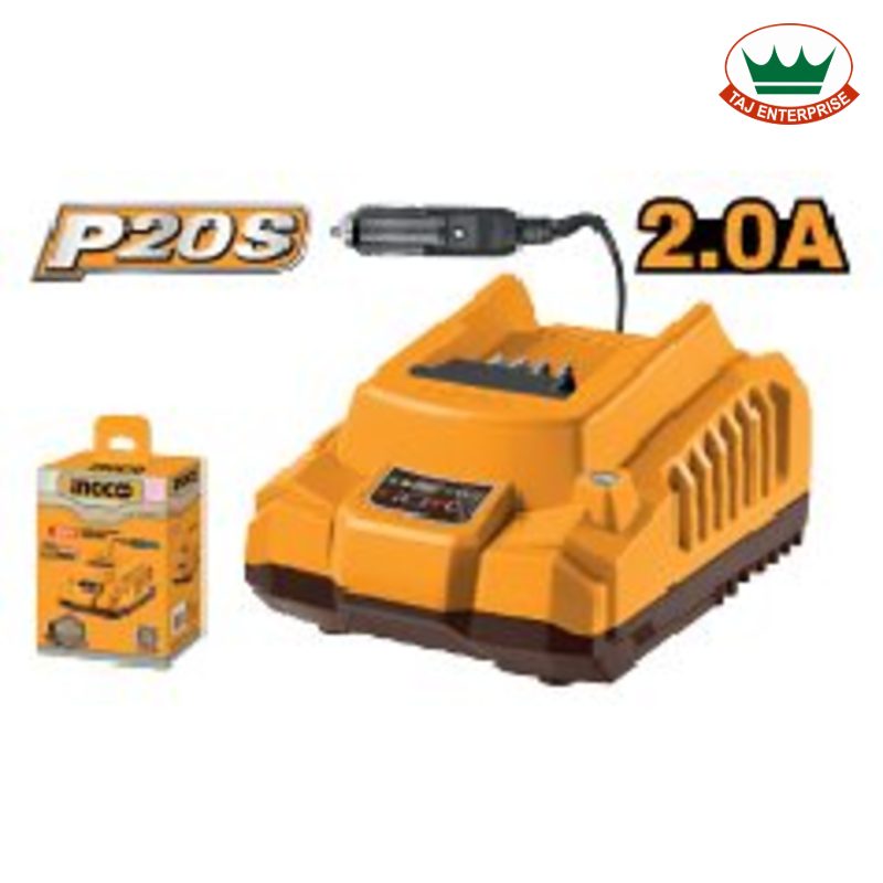 P20S Battery Charger (Car 12-24V DC, 2A)