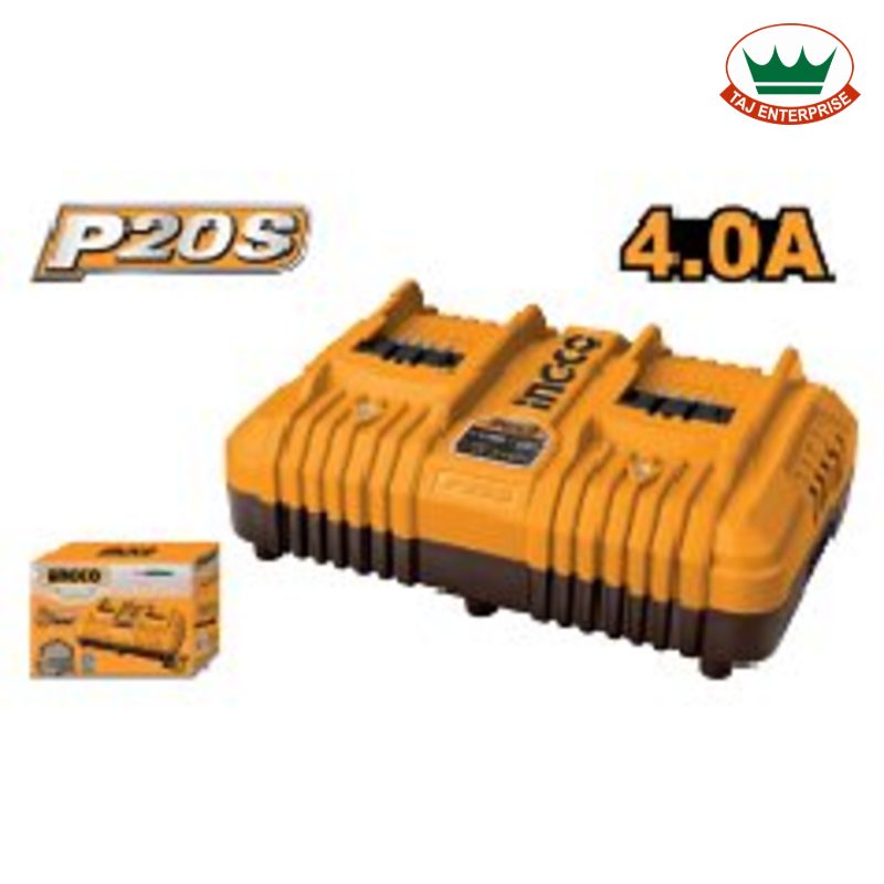 P20S Battery Charger (2-Port, 4A)