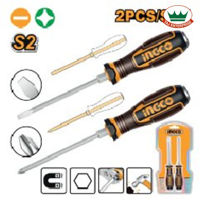2 Pcs Go-Through Screwdriver Set