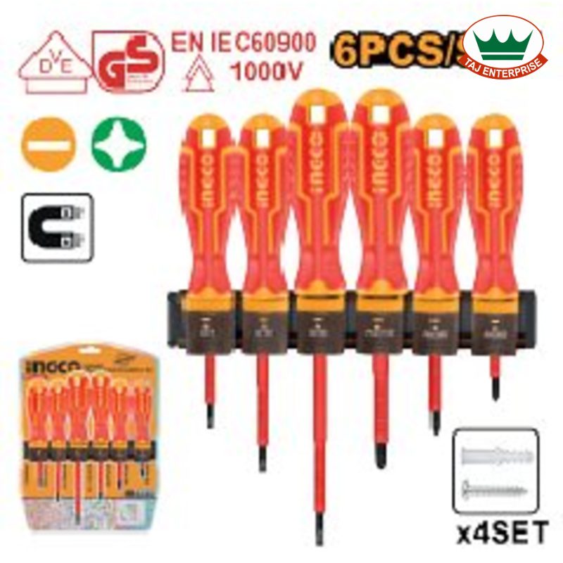 6 Pcs Insulated Screwdriver Set
