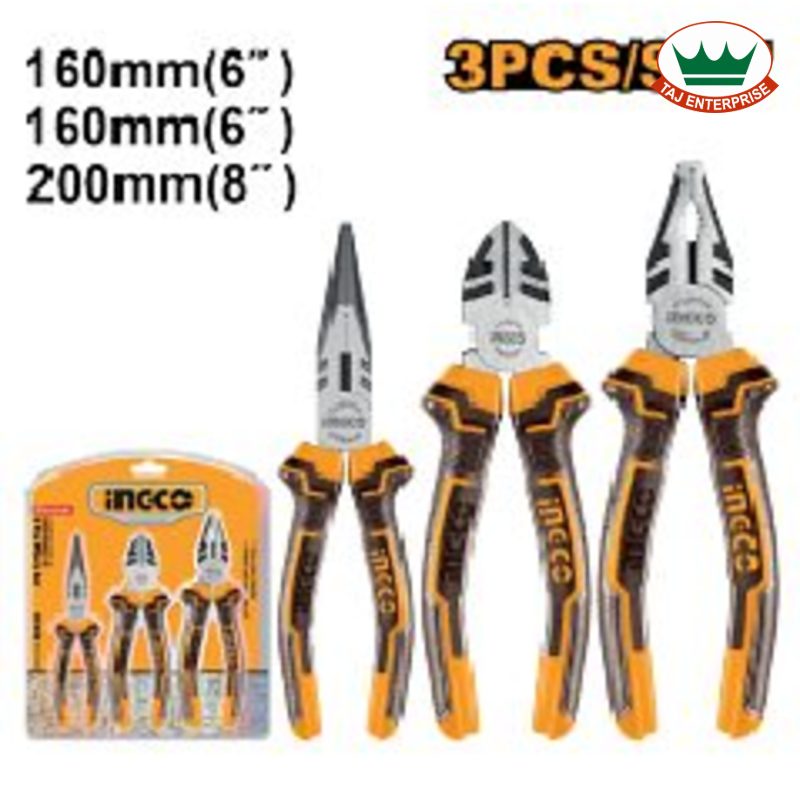 3 Pcs Pliers Set (#55 Carbon Steel)