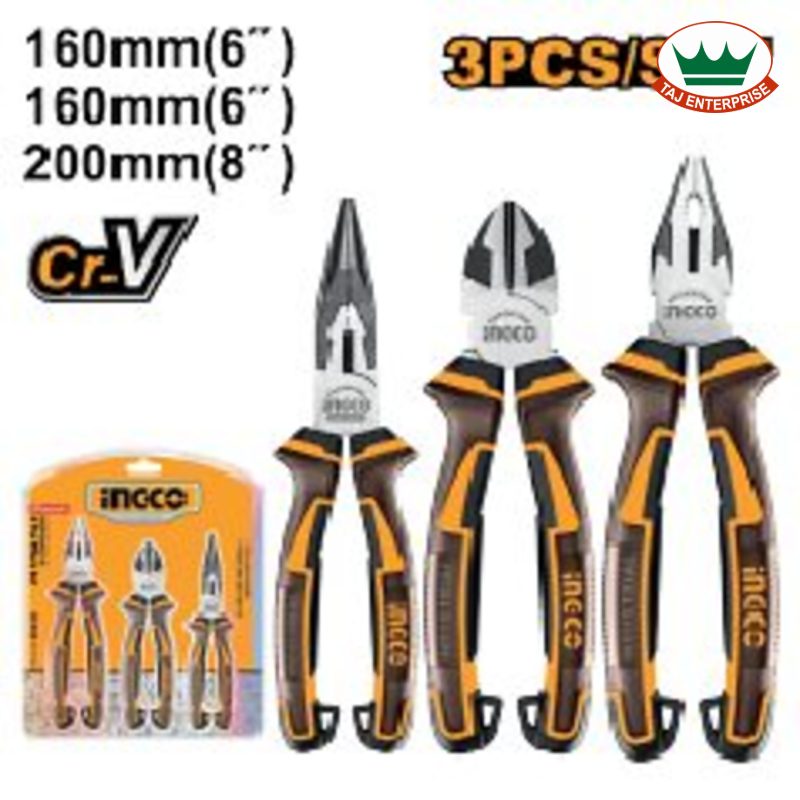 3 Pcs Pliers Set (Cr-V)