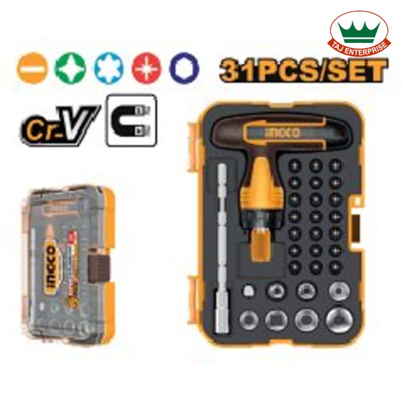 31 Pcs T-handle Wrench Screwdriver Set