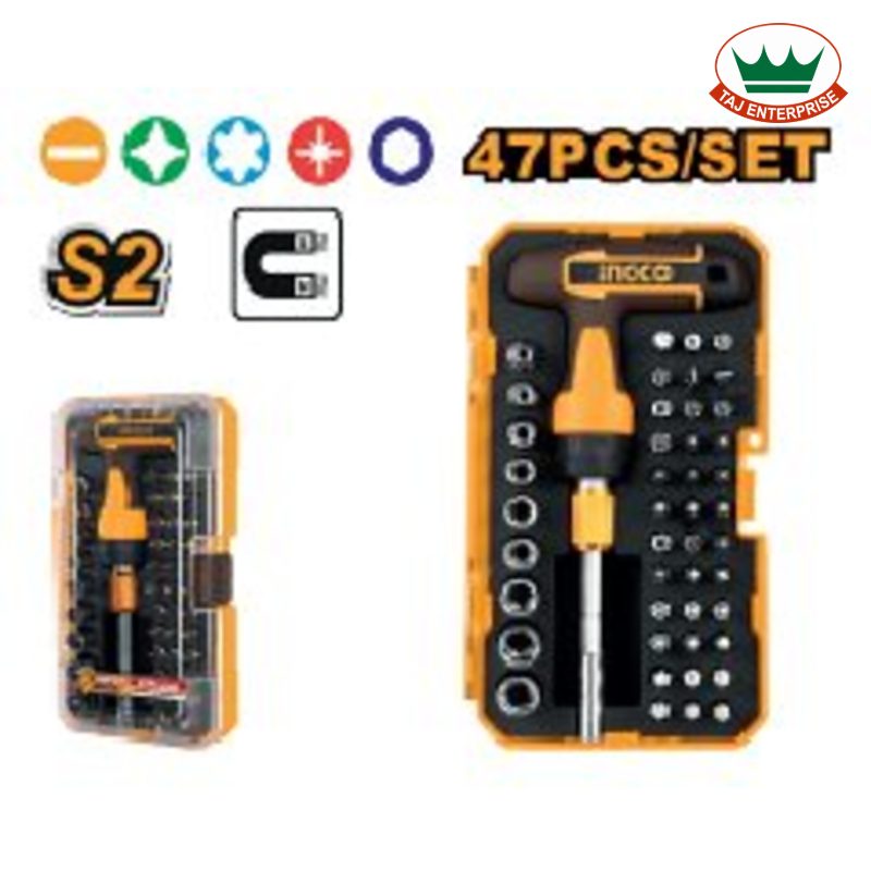 47 Pcs T-Handle Wrench Screwdriver Set