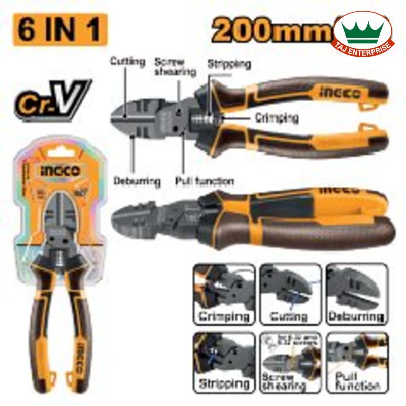 6-in-1 Multi-function Diagonal Cutting Pliers