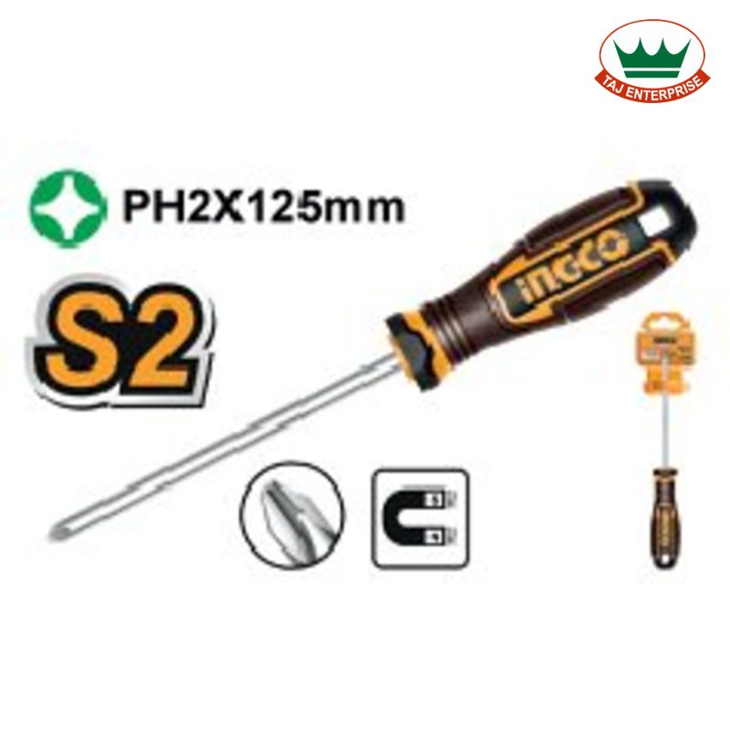 Phillips Screwdriver 6 x 125mm (S2, Magnetic)