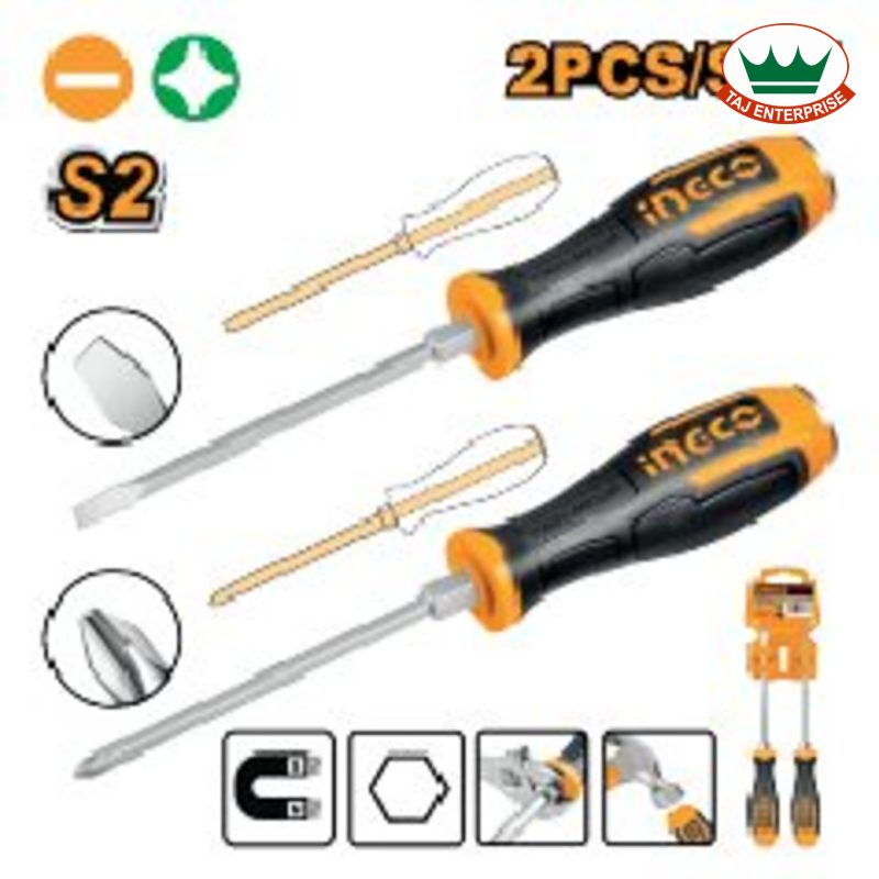 2 Pcs Go-Through Screwdriver Set