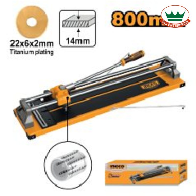 Tile Cutter 800mm (14mm Max Cut, Aluminium Sliders)