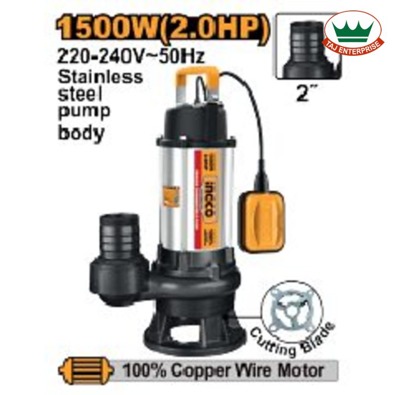 Sewage Submersible Pump 1500W