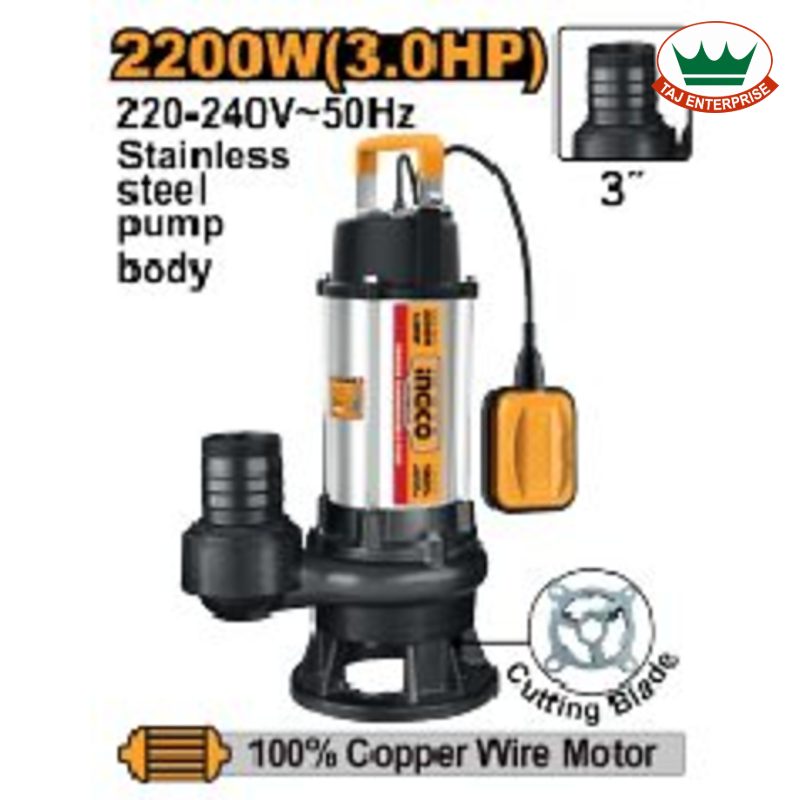 Sewage Submersible Pump 2200W