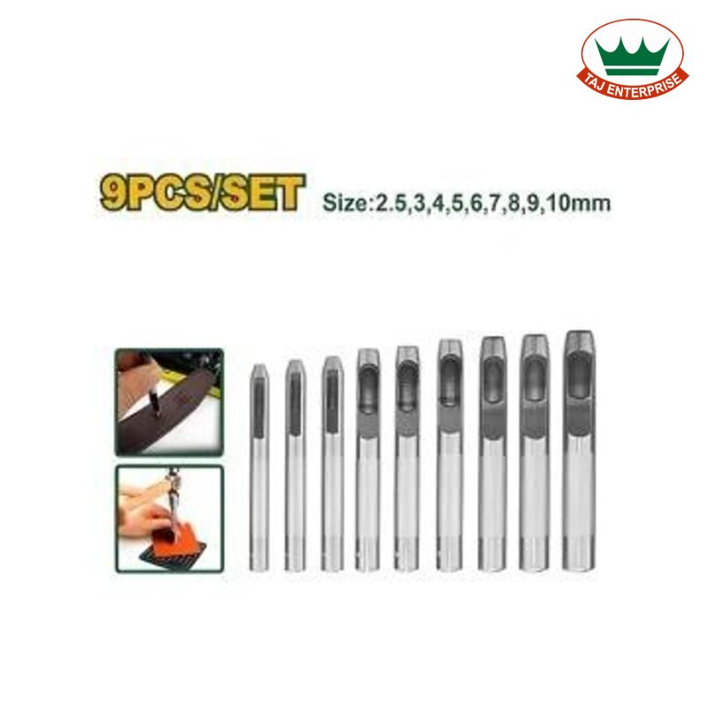 9 Pcs Hollow Punch Set