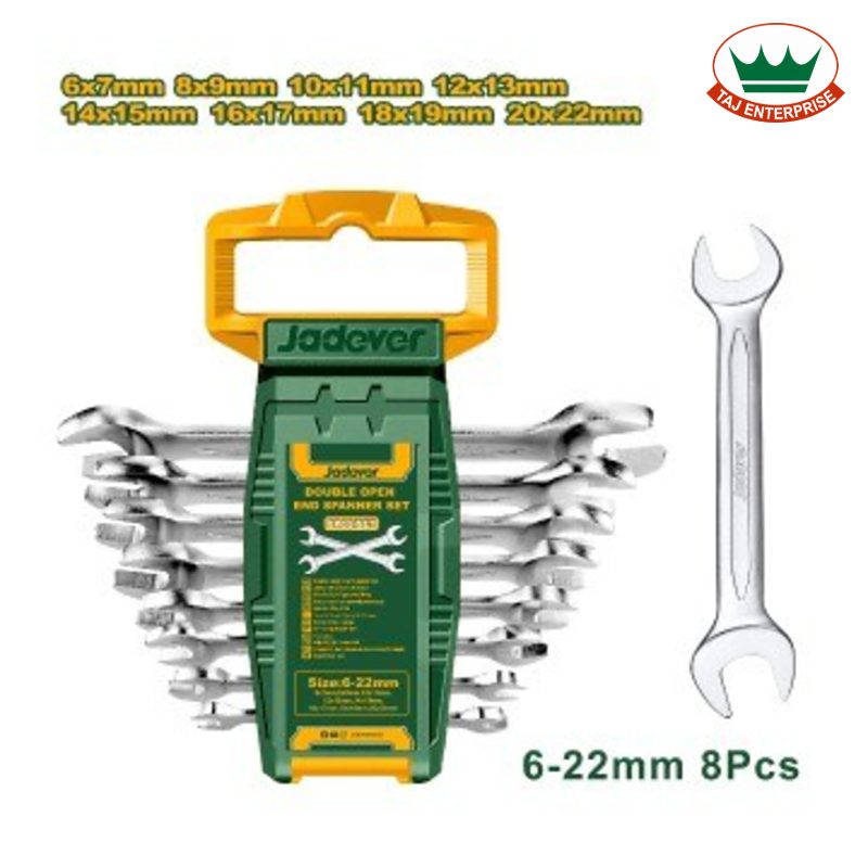 8pcs Double Open End Spanner Set (6-22mm)