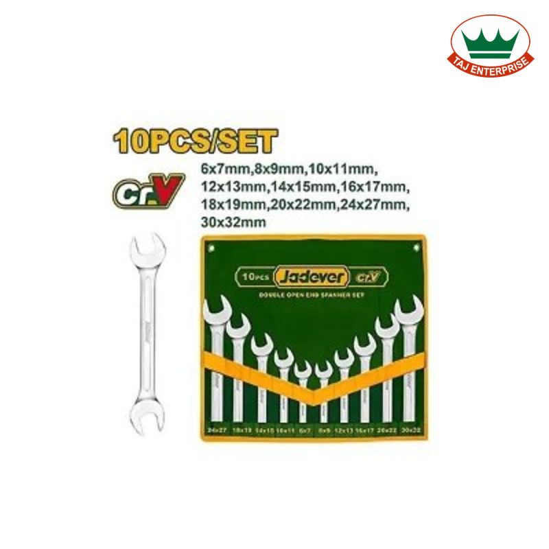 10 Pcs Double Open End Spanner Set