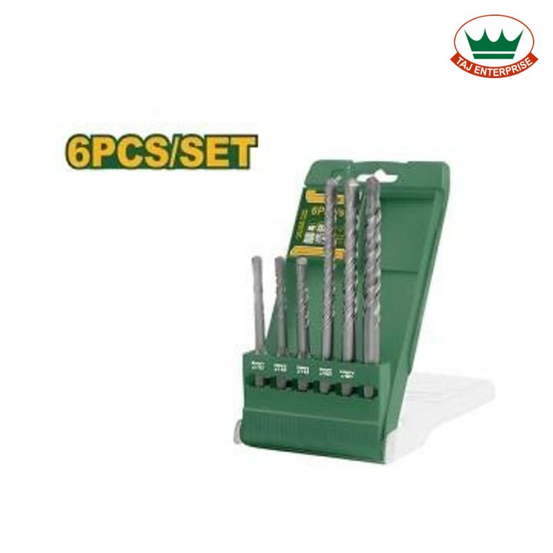 6 Pcs SDS Plus Hammer Drill Bits Set