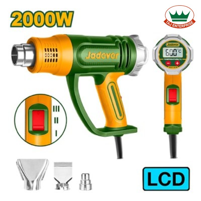 Heat Gun 2000W (50-600°C, LCD Display)