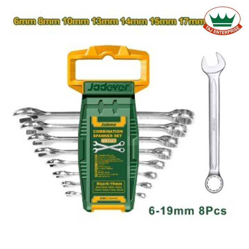8pcs Combination Spanner Set (6-19mm)