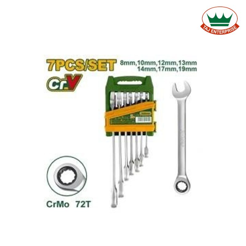 7 Pcs Ratchet Spanner Set