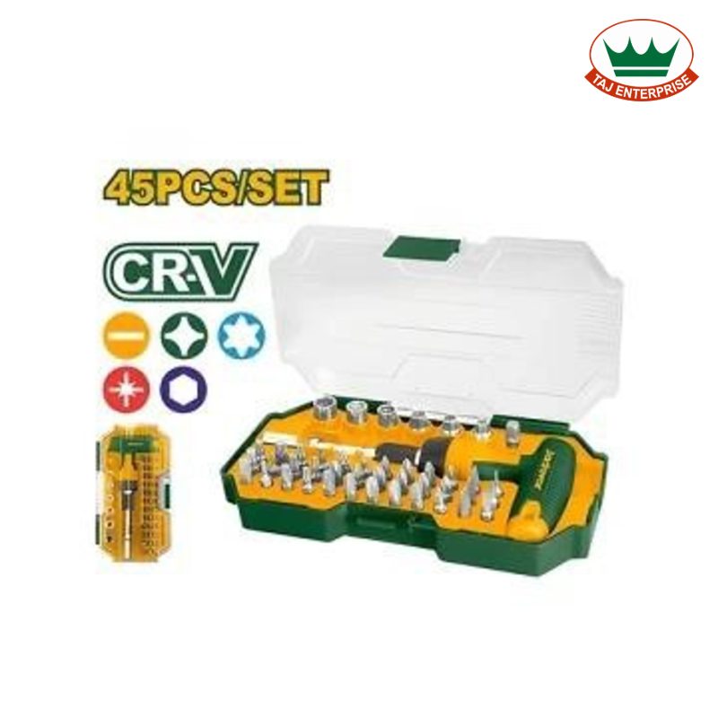 45 Pcs T-Handle Wrench Screwdriver Set