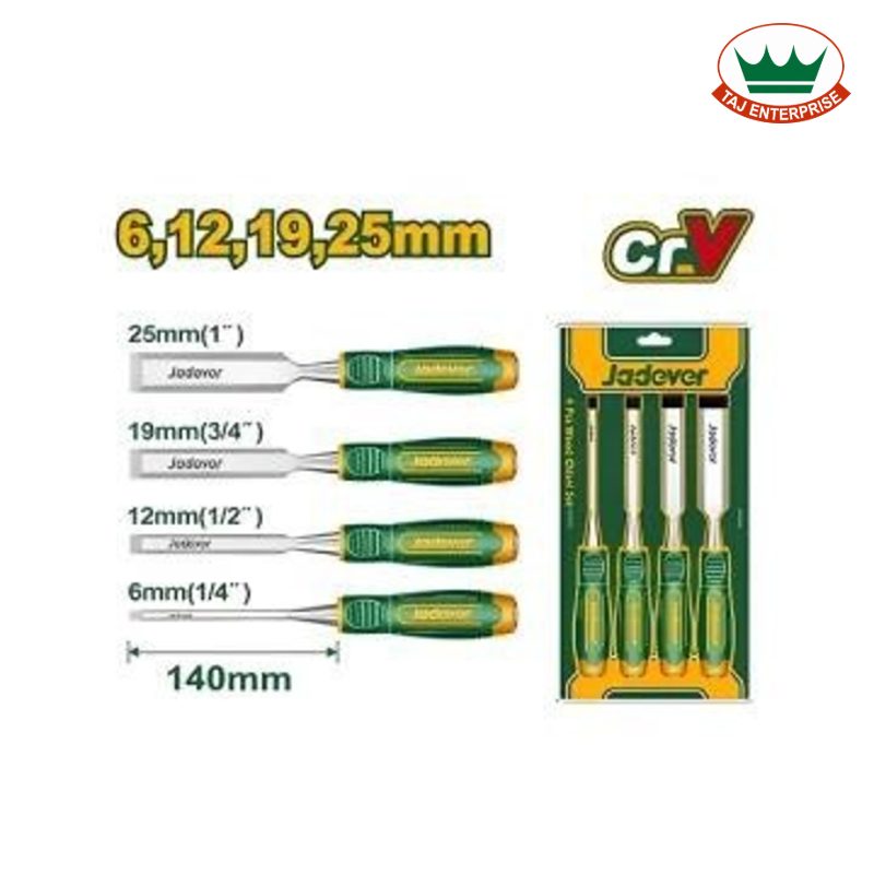 4 Pcs Wood Chisel Set