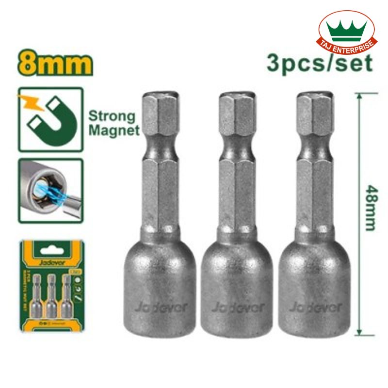 3 Pcs Magnetic Nut Set