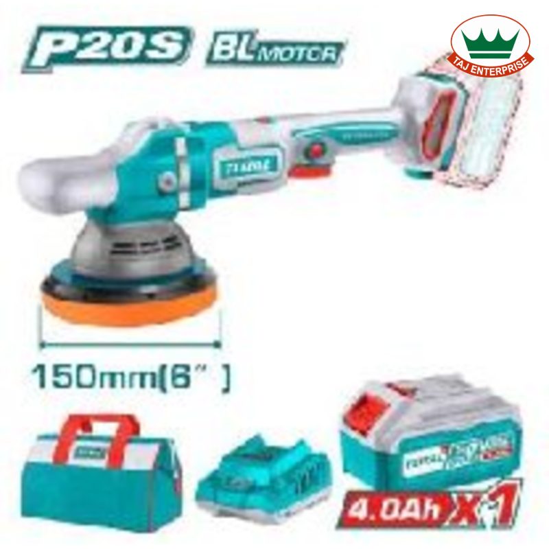 Cordless Polisher 20V (150mm, with 4.0Ah Battery & Charger)