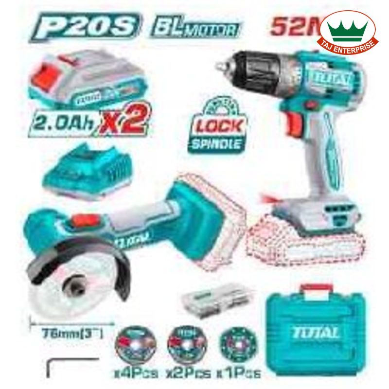 Cordless 2 Pcs Combo Kit 20V (Mini Cut-Off Tool + Drill)