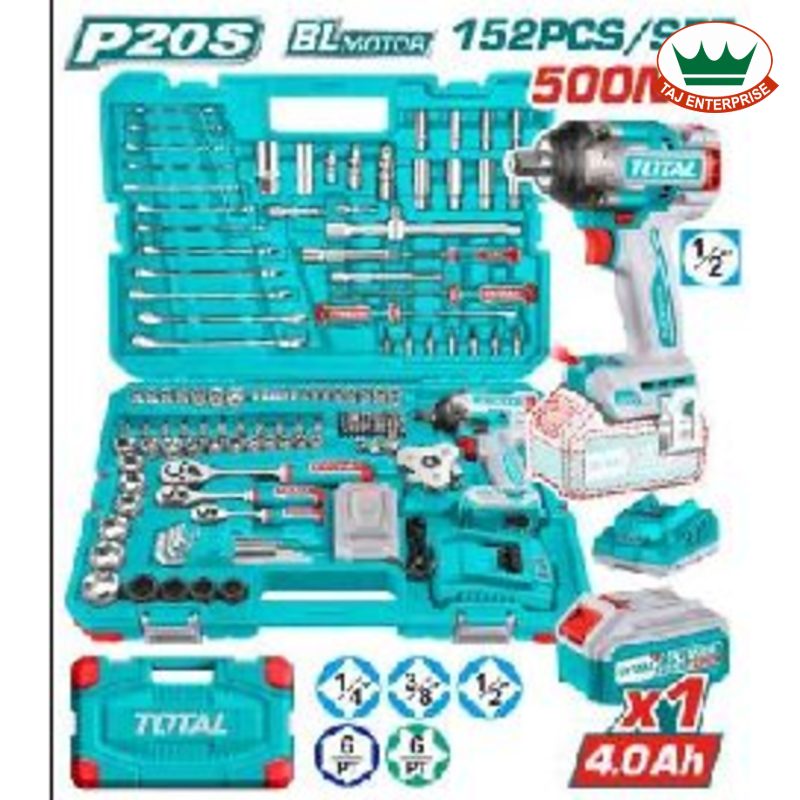 152 Pcs Cordless Impact Wrench Tools Set