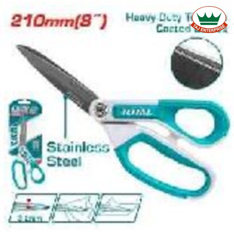 Rubber Grip Long-Blade Scissors