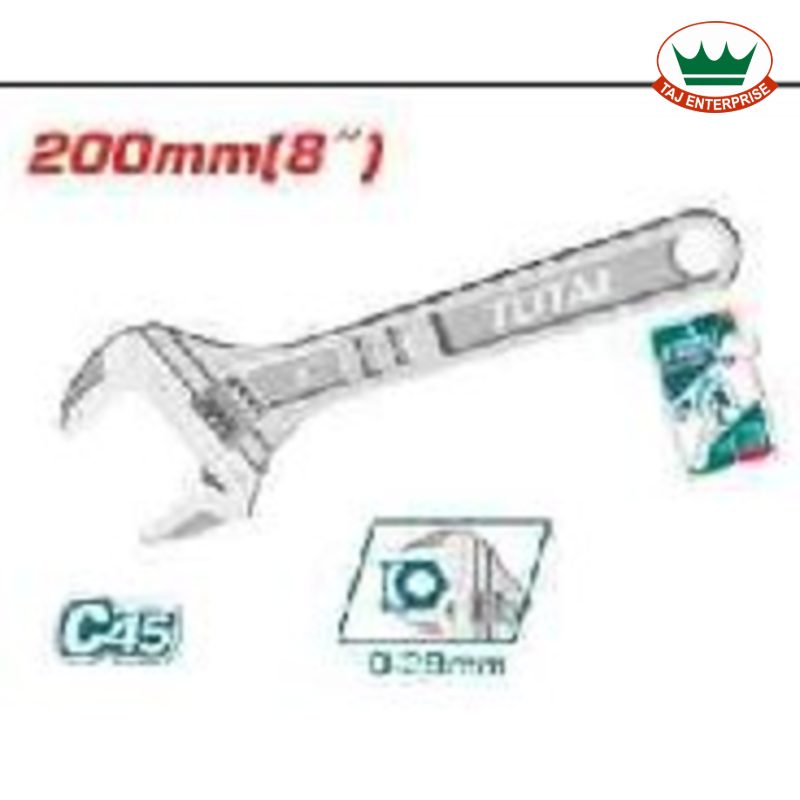 Adjustable Wrench (8", 0-29mm)