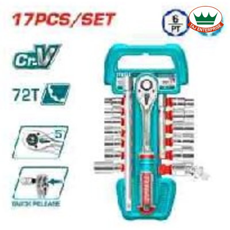 17 Pcs 1/2" Socket Set