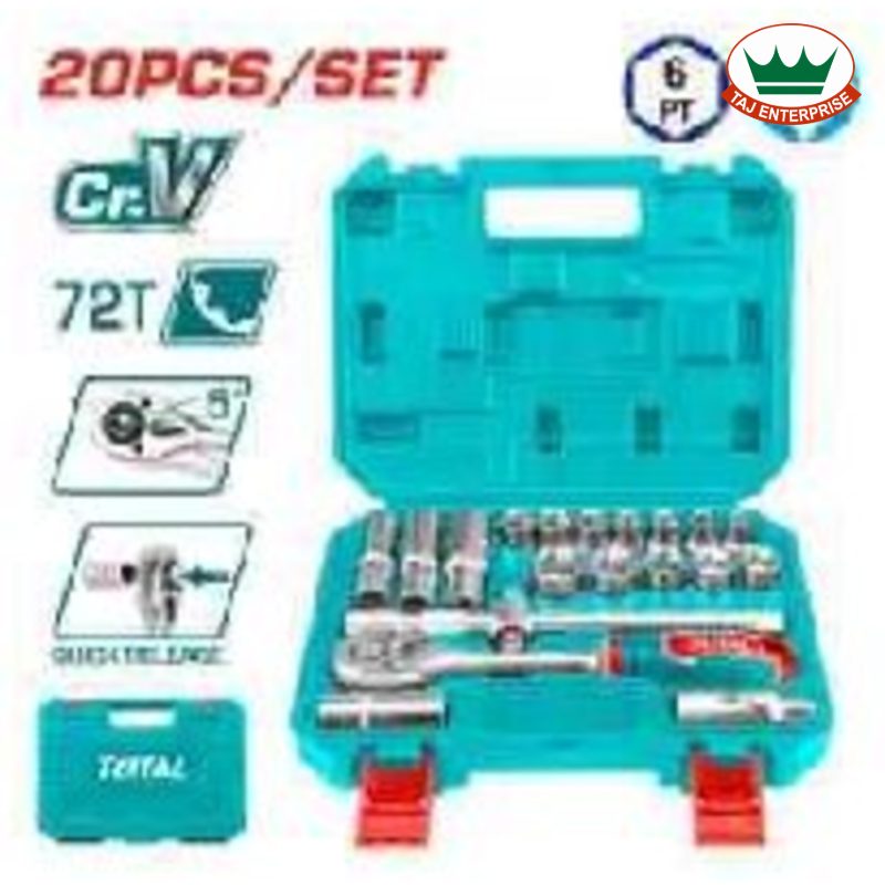 20 Pcs 1/2" Socket Set