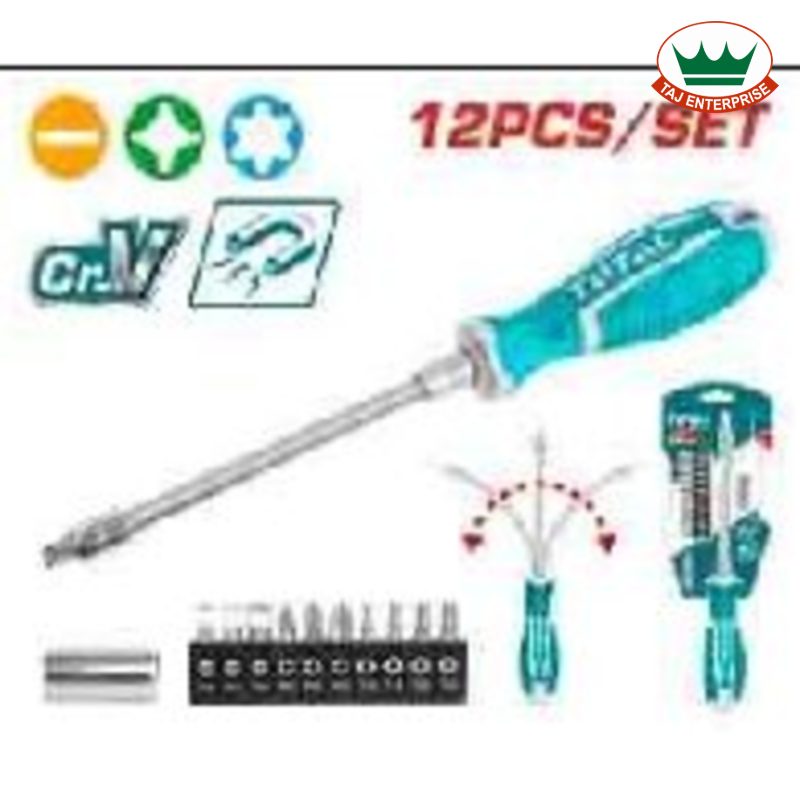 12 Pcs Flexible Shaft Screwdriver Set