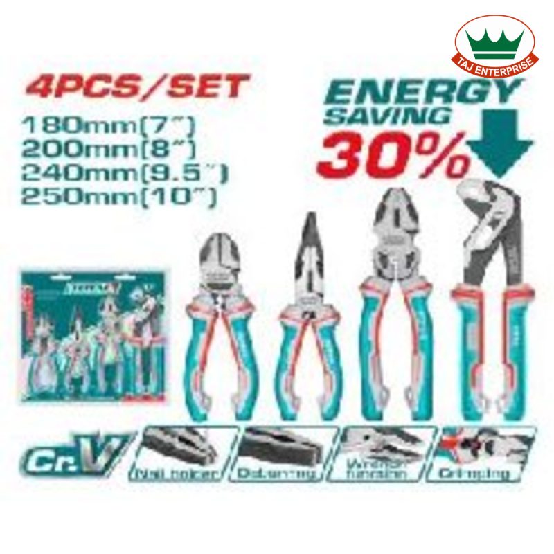 4 Pcs Pliers Set (with Pump Pliers)