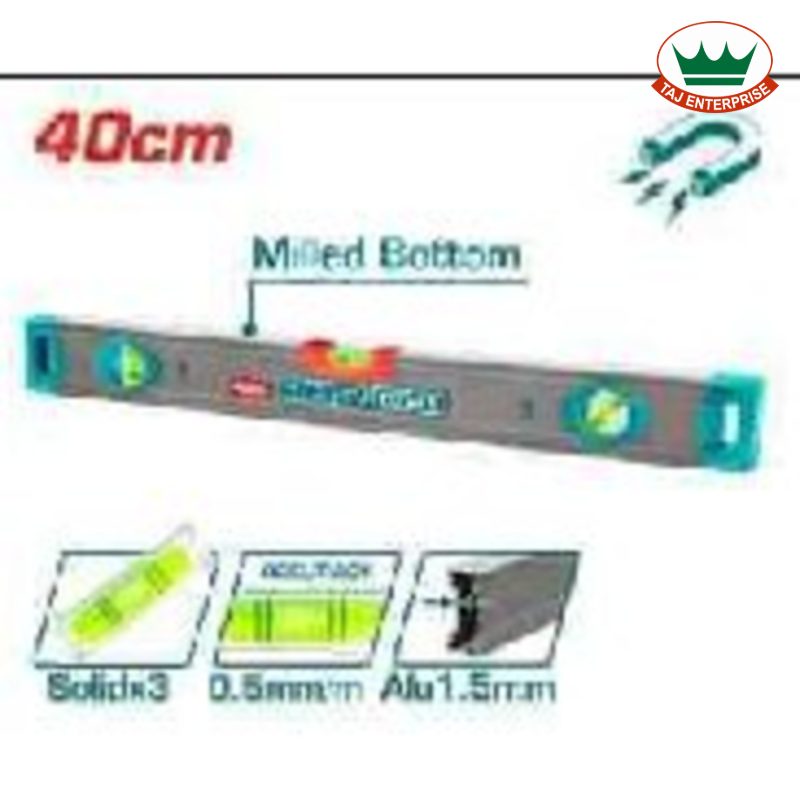 Spirit Level with Powerful Magnets 40cm