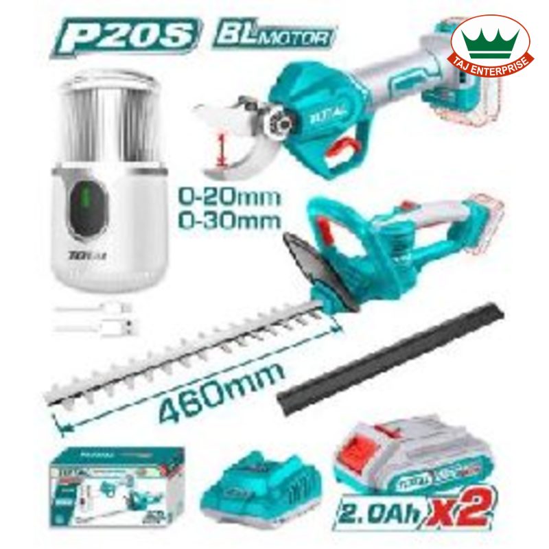 Cordless 3 Pcs Combo Kit 20V (Gauge Shear + Hedge Trimmer + Coffee Grinder)