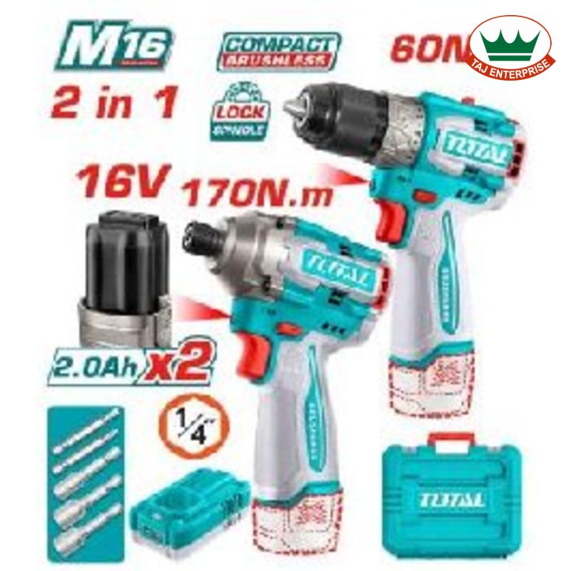 Cordless 2 Pcs Combo Kit 16V