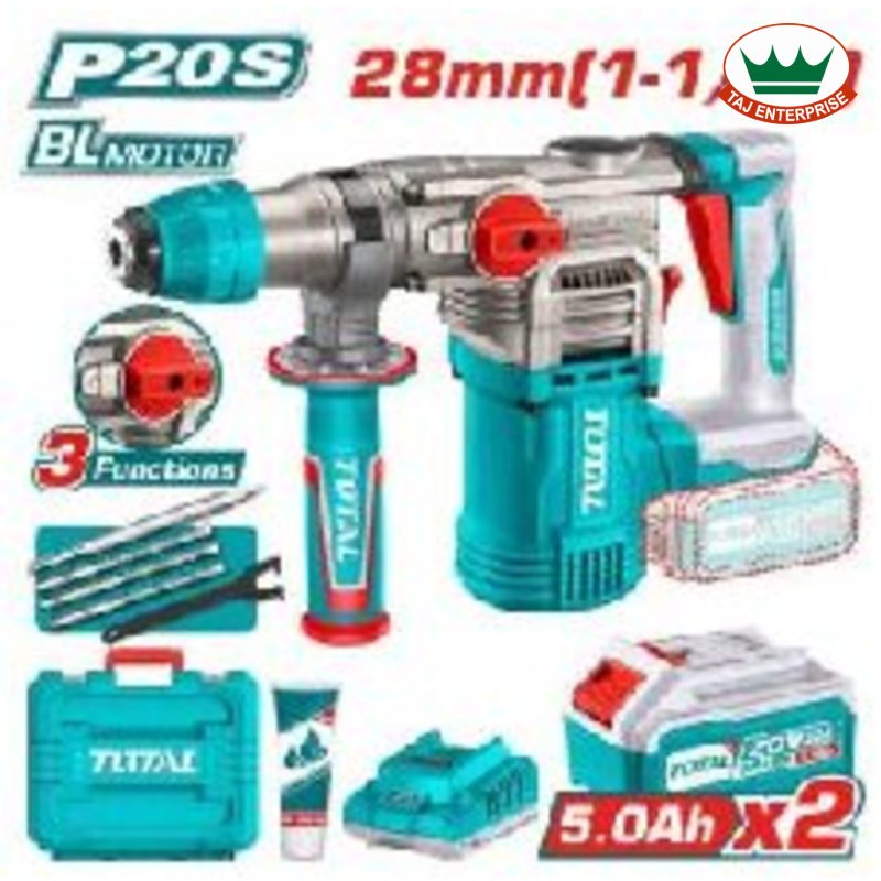 Cordless Rotary Hammer 20V 4.5J 2x5.0Ah
