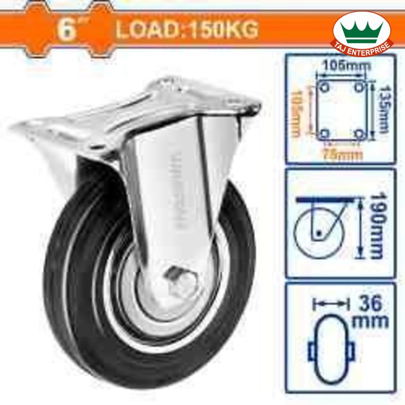 Caster Wheel 6" Rigid Caster