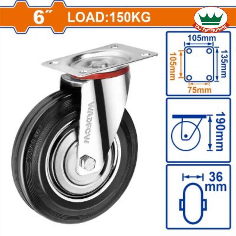 Caster Wheel 6" Swivel